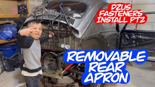 INSTALLING DZUS FASTENERS Part 2 VW Rear Apron Edition [upl. by Latashia]