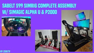 Building The Ultimate Sim Racing Rig w Sabelt S99  Simagic Alpha U base  P2000 Pedals [upl. by Ylus850]