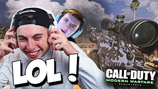 THE FUNNIEST TRICKSHOT 6 MAN EVER w FRIENDS 2 Modern Warfare Remastered Trickshotting [upl. by Attikram304]