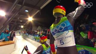 Germany  Mens Luge Doubles  Vancouver 2010 Winter Olympic Games [upl. by Millford57]