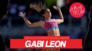 Gabi Leon  2022 NCAA Outdoor Pole Vaulting Champion on overcoming injuries surrendering to God [upl. by Sargent]