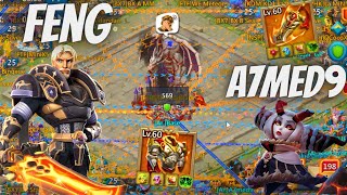 Lords Mobile  A7med9 Defending BASE vs FENG GG and KDM Family Triple Defence [upl. by Mloclam]