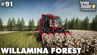 Harvesting Coton Corn amp Sunflowers  Willamina Forest 91 Farming Simulator 19 Timelapse  Seasons [upl. by Zephan]