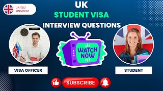 quotUK Student Visa Interview Success  Top Questions Answeredquot [upl. by Odlavu167]