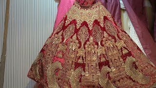 Baridal Lehenga mehroon colour designer by Reempal Harpreet lehenga lehengacholi [upl. by Crescin479]