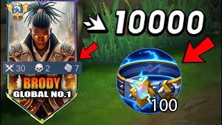 BUFF BRODY FIRST ITEM THUNDERBELT IS TOO OP IN LATEGAME😱 100 BROKEN  BRODY BEST BUILD FOR 2024 [upl. by Teece236]