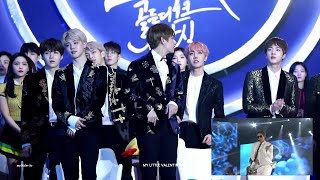 BTS reaction to RAIN  2017 Golden Disc Awards [upl. by Yong]