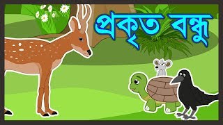 প্রকৃত বন্ধু  PROKRITO BONDHU  BANGLA CARTOON  BANGLA CARTOON STORY  ANIMAL STORY [upl. by Khajeh]