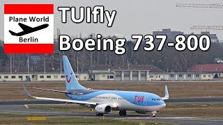 TUIfly Boeing 737800 DABAG landing in Berlin TXL [upl. by Offen]