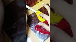 Diy Wool Art amp Craft 🪔 art diya diwali homedecor craft hindufestival wallhanging [upl. by Josee]