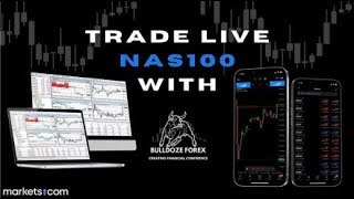 BULLDOZE FX TRADES NAS100 LIOVE [upl. by Suchta]