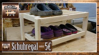 ⚠️ Bauanleitung  Schuhregal selber bauen Holz [upl. by Lyret7]