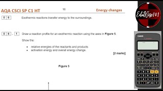 AQA GCSE Specimen Paper 1 Q6 Combined Science Chemistry Higher Tier Past Revision Energy Changes [upl. by Refanej24]