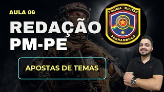 Possíveis temas de redação PMPE  Banca Instituto AOCP  Redação Pontual [upl. by Georgiana]