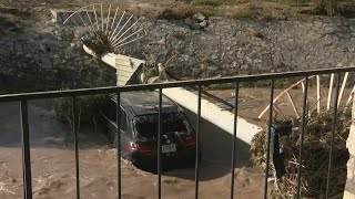 Roswell residents pick up the pieces after record breaking rain and deadly flooding [upl. by Yelsha458]