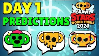 Brawl Stars World Finals 2024 Day 1 Predictons Predict now [upl. by Dnilazor]