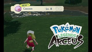 Where you can find a Cascoon  Catch em All Pokemon Legends Arceus [upl. by Atterual]