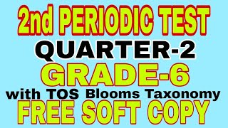 Periodic Test for Grade6 Quarter2 [upl. by Cadmar]