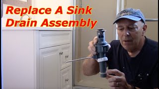 How To Replace A Bathroom Sink Drain Assembly [upl. by Kaja]