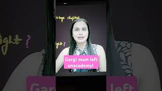 Gargi Mam left unacademy 😢neet unacademy [upl. by Renba]