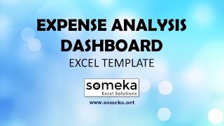 Expense Analysis Dashboard  Excel Template for SMB Expense Tracking [upl. by Anchie]