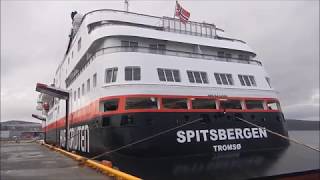 MS Spitsbergen Hurtigruten ship in Kirkenes Norway [upl. by Amelus]