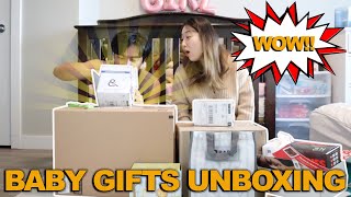 UNBOXING BABY REGISTRY GIFTSFREEBIES  SALAMAT PO SAINYO [upl. by Waiter]