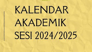 Kalendar Akademik amp Cuti Sekolah 2024 [upl. by Keung26]