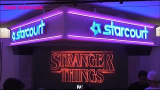 A visit  Stranger Things popup store Paris 9 august 2022 Starcourt Mall Hawkins Palace Arcade etc [upl. by Lewellen92]