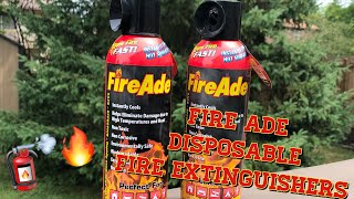 FireAde Fire Extinguisher  Disposable  Instantly Cools [upl. by Cynde]