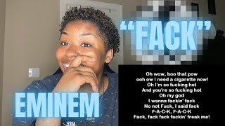 First Time Reaction to quotFACKquot Eminem  WTF DID I JUST LISTEN TO [upl. by Esiuole634]