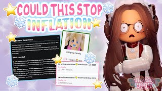 COULD THIS 😳STOP INFLATION😱 IN ROYALE HIGH  Royale High Glitterfrost [upl. by Sherilyn]