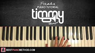 HOW TO PLAY  Timmy Trumpet  Freaks Piano Tutorial Lesson EASY [upl. by Nnel]