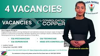 👲🤵👰🧑‍🍼Vacancies Ongopolo Mining Limited 4 Vacancies Tshudi Mine Closing Date 5 Jul 2024 [upl. by Nagol992]