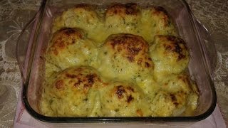 غراتان القرنبيط الشيفلور بصلصة الجبن الرائعة Gratin de chou fleur [upl. by Llerret]