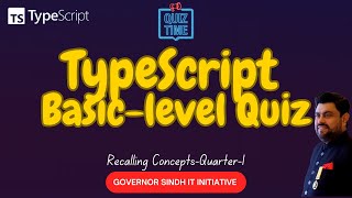 15 MustAttempt Basic TypeScript Quiz Questions  Governor House  IT Initiative  TypeScript MCQs [upl. by Alexio415]