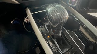 2023 accord center console removal and carbon fiber shifter install [upl. by Nasar580]