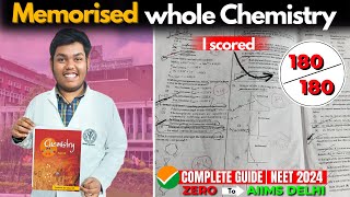 Score 180180 in CHEMISTRY  Complete 9 Month Step By Step Strategyneet2024AIIMS neetchemistry [upl. by Fagaly]