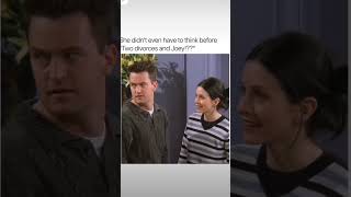 Two Divorces and Joey🤣 friends comedy scenes funny friendstvseries tvshow friends [upl. by Aratehs]