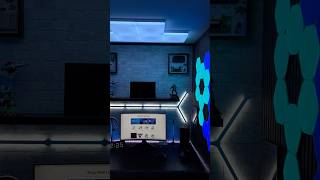 Big setup upgrade Skylight from ​⁠thenanoleaf desksetup gamingsetup youtubeshorts [upl. by Marcellus]