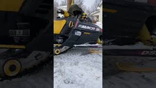 My 1998 SkiDoo Mach Z 800 triple warming up [upl. by Brock]