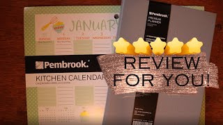 ALDI Pembrook Premium Planner Review amp ALDI Pembrook Kitchen Calendar Review [upl. by Akived]