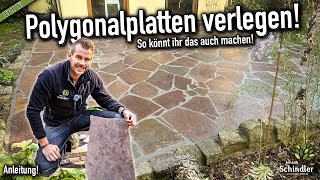 NatursteinPolygonalplatten richtig verlegen und verfugen  Anleitung [upl. by Elreath]