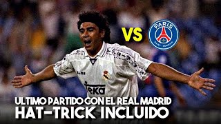 Hugo Sanchez vs Psg 1997 Asi Jugo Hugo Sanchez su ultimo partido con el Real Madrid   IzaFootball [upl. by Sou681]