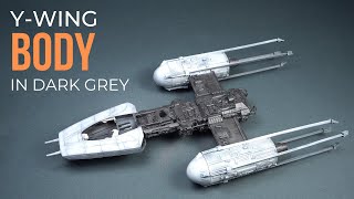 Star Wars YWing Painting the Body Part 1  172 scale [upl. by Aerdnas]