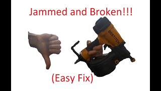 Bostitch Air Nailer Unjam and EASY Repair [upl. by Bowers]