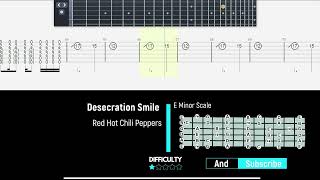 Red Hot Chili Peppers  Desecration Smile  Guitartab23 [upl. by Killam]