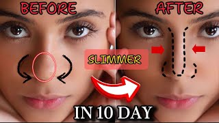 Top Exercises To Slimmer Nasal Effectively  Get Beautiful Nose Naturally  Reduce Nose Fat At Home [upl. by Hachman]