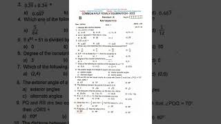 9th Std Maths EM  Half yearly Exam Question Paper 2023 [upl. by Nylla]