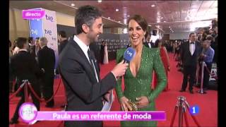 Paula Echevarría en la alfombra de los Premios Goya 2013 [upl. by Ramburt]